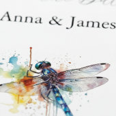 Dragonfly Wedding, aangepaste save the date sticke Magneet