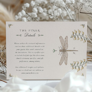 Dragonfly Wedding Informatie Kaart