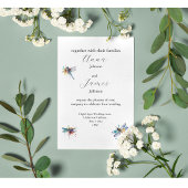 Dragonfly Wedding Invitation Briefkaart