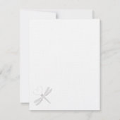 Dragonfly Wedding Invitations Kaart (Achterkant)