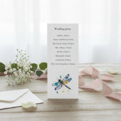 Dragonfly Wedding Program, aangepast
