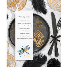 Dragonfly Wedding Program, aangepast