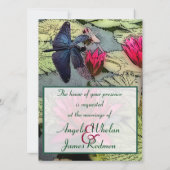 Dragonfly Wedding Uitnodiging (Achterkant)