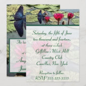 Dragonfly Wedding Uitnodiging (Voorkant / Achterkant)