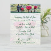 Dragonfly Wedding Uitnodiging (Staand voorkant)