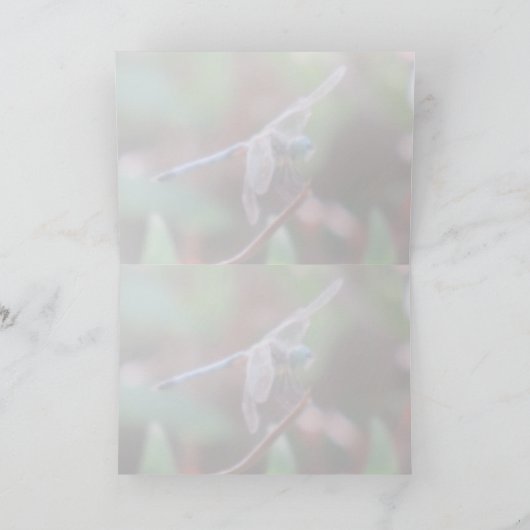 Dragonfly-Wenskaart Kaart (Binnen)