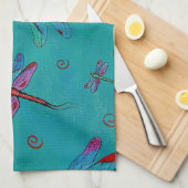 Dragonfly Whimsey Towels Theedoek (Quarter Fold)