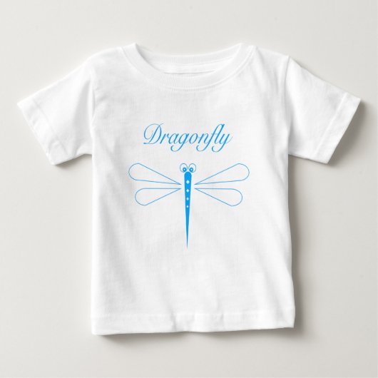 Dragonfly - White Baby Fine Jersey T-Shirt (Voorkant)