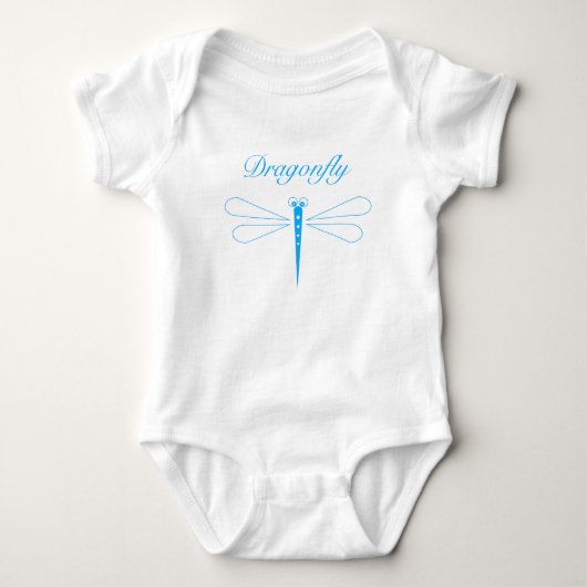 Dragonfly - White Baby Jersey Bodysuit (Voorkant)