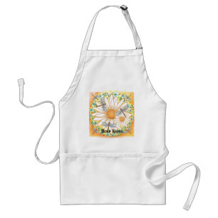 Dragonfly White Daisy Standaard Schort