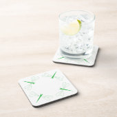 Dragonfly - White Hard Plastic onderzetters - set  (Rechterzijde)