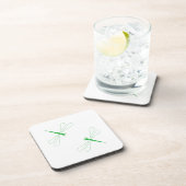 Dragonfly - White Hard Plastic onderzetters - set  (Rechterzijde)