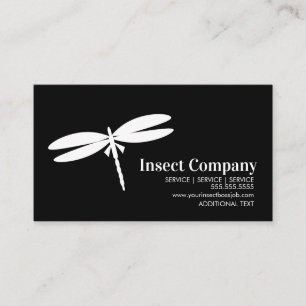 Dragonfly White Ongediertebestrijding Bedrijfslogo Visitekaartje