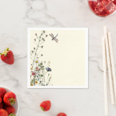 Dragonfly Wildflower Boho Baby shower Servet (Insitu)