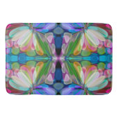 Dragonfly Wildflower Garden Abstract Bloemen Badmat (Voorkant)