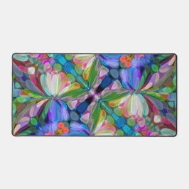 Dragonfly Wildflower Garden Abstract Bloemen Bureaumat