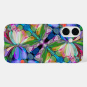 Dragonfly Wildflower Garden Abstract Bloemen Case-Mate iPhone Case (Achterkant (horizontaal))