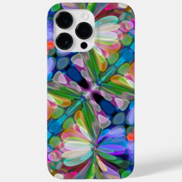 Dragonfly Wildflower Garden Abstract Bloemen iPhone 16 Hoesje