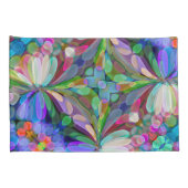 Dragonfly Wildflower Garden Abstract Bloemen Kussensloop (Achterkant-Rechts)