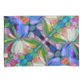 Dragonfly Wildflower Garden Abstract Bloemen Kussensloop (Voorkant-Rechts)