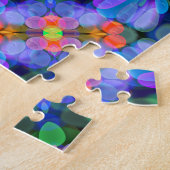 Dragonfly Wildflower Garden Abstract Bloemen Legpuzzel (Zijkant)