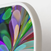 Dragonfly Wildflower Garden Abstract Bloemen Pickleball Paddle (Links Detail)