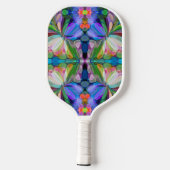 Dragonfly Wildflower Garden Abstract Bloemen Pickleball Paddle (Achterkant)