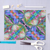 Dragonfly Wildflower Garden Abstract Bloemen Tissuepapier (Craft)