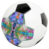 Dragonfly Wildflower Garden Abstract Bloemen Voetbal (Drie kwart)