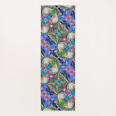 Dragonfly Wildflower Garden Abstract Bloemen Yogamat (Achterkant)