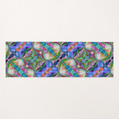 Dragonfly Wildflower Garden Abstract Bloemen Yogamat (Voorkant (horizontaal))