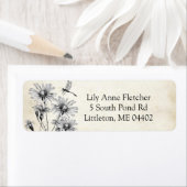 dragonfly Wildflower Parchment Etiket (Insitu)