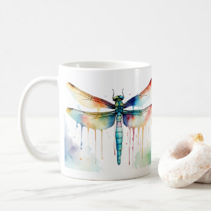 Dragonfly Wildlife & Natuur Water Color Set Koffiemok