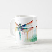 Dragonfly Wildlife & Natuur Water Color Set Koffiemok (Voorkant links)