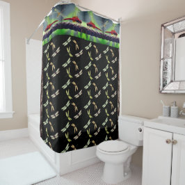 Dragonfly Wildlife Shower Curtain Douchegordijn