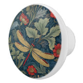 Dragonfly William Morris stijl Rechterkant  Keramische Knop (Rechts)