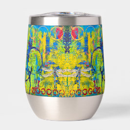 Dragonfly Wine Tumbler warm of koud