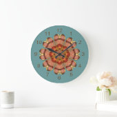 Dragonfly Wing Mandala Wall klok (Huis)