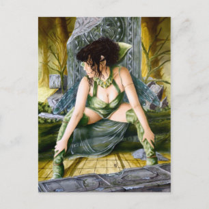 Dragonfly Winged Elf Briefkaart