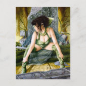 Dragonfly Winged Elf Briefkaart (Voorkant)