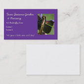 Dragonfly Wings-Kies achtergrondkleur! Visitekaartje (Voorkant / Achterkant)