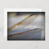 Dragonfly Wings Macro met Shakespeare Quote Briefkaart (Voorkant / Achterkant)