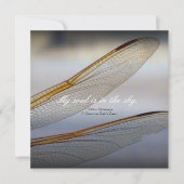 Dragonfly Wings Macro met Shakespeare Quote Kaart (Voorkant)