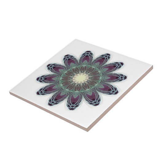 Dragonfly Wings Mandala Tegeltje (Zijkant)