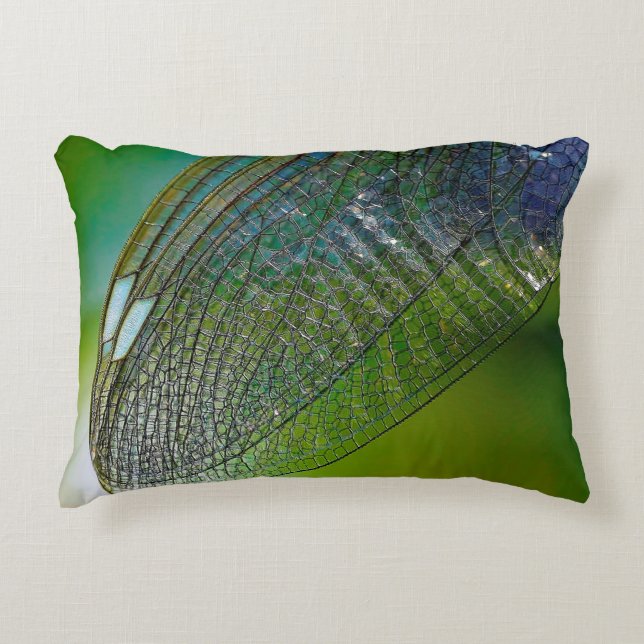 Dragonfly wings nature close insect accent kussen (Voorkant)