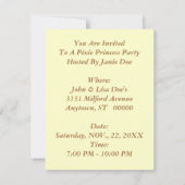 DRAGONFLY WINGS ~ PIXIE VOOR INVITATIES VAN PARTI KAART (Achterkant)