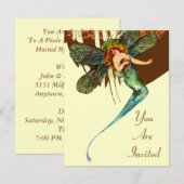 DRAGONFLY WINGS ~ PIXIE VOOR INVITATIES VAN PARTI KAART (Voorkant / Achterkant)