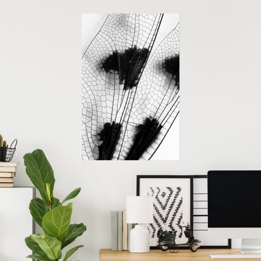 Dragonfly Wings Poster (Thuiskantoor)