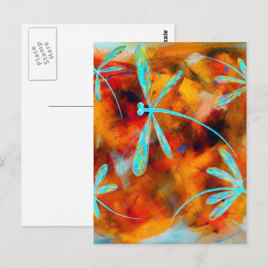 Dragonfly-woestijn Briefkaart (Voorkant / Achterkant)