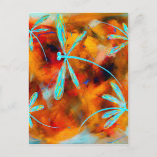 Dragonfly-woestijn Briefkaart